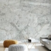 Concrete Wall with New York City Map Mural – White