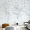 World Map Mural