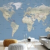 World Map Mural