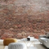 Dilapidated Brick Wall Mural