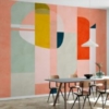 Circles Mid Century III Mural