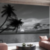 Coconut Palm Sun Mural