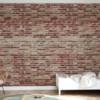 Old Ruff Brick Wall Mural - Image 3