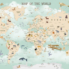 Wildlife World Map Mural - Image 2