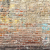 Worn Graffiti Brick Wall Mural - Image 2