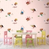 DC GIRL SUPERWOMEN PINK WALLMURAL