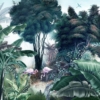 Amazon Pink Flamingoes Jungle – A307 - Image 3