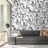 Abstract Face Wallpaper Wallmural - Image 4