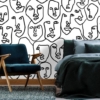 Abstract Face Wallpaper Wallmural - Image 3