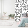 Abstract Face Wallpaper Wallmural