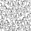 Abstract Face Wallpaper Wallmural - Image 2