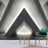 Concrete Design Geometric Wallpaper Wallmural - Image 2