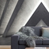 Concrete Design Geometric Wallpaper Wallmural - Image 5