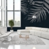 Dark Tropical Big Leaves Wallpaper Wallmural - Image 4