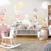 Flowery Cute Animals Wallpaper Wallmural