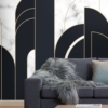 Geometric Marble Design Wallpaper Wallmural - Image 2