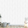 Herringbone Parquet Wallpaper