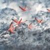 Flamingos in the Sky Wallmural - Image 2