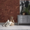 Red Slate Tiles Wallmural