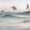 Mystic Cranes Wallmural - Image 2