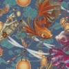 Koi Fish Wallpaper Asian Design Wallpaper Wallmural - Image 2