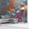 Koi Fish Wallpaper Asian Design Wallpaper Wallmural - Image 3