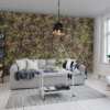 Big Bloom, amber Wallmural – Premium
