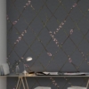 Winding Spring, Black Wallmural – Premium